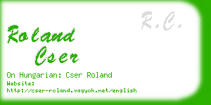 roland cser business card